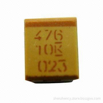 Tantalum Capacitor with Voltage Rating of 4 to 50V and Lifespan of 2000 Hours